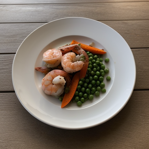 Shrimp With Peas & Carrots recipe image