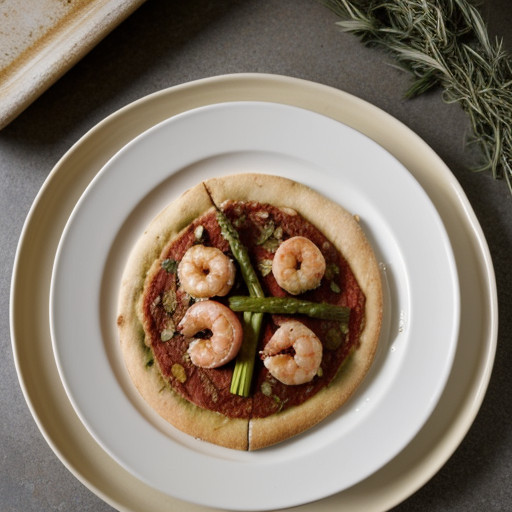 Shrimp and Asparagus Pizza recipe image