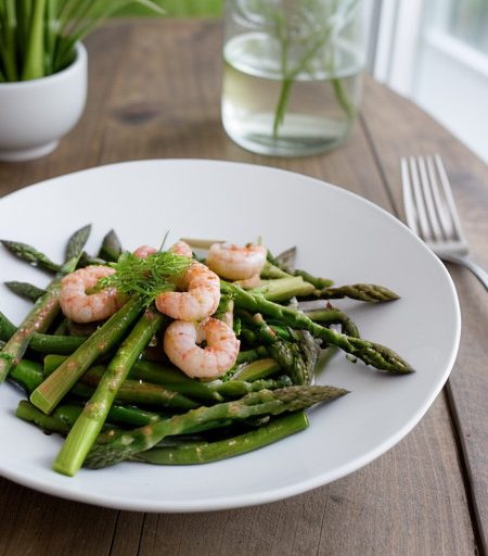 Shrimp and Asparagus Salad recipe image
