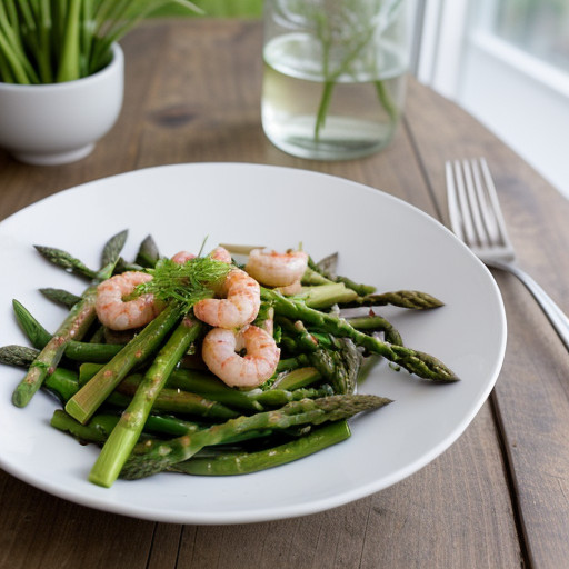 Shrimp and Asparagus Salad recipe image