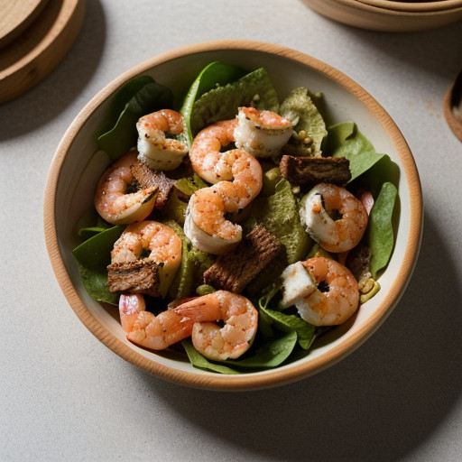 Shrimp and Caesar Salad - Bon Appetit recipe image
