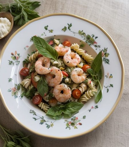 Shrimp and Feta Pasta Salad recipe image