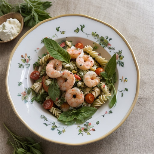 Shrimp and Feta Pasta Salad recipe image