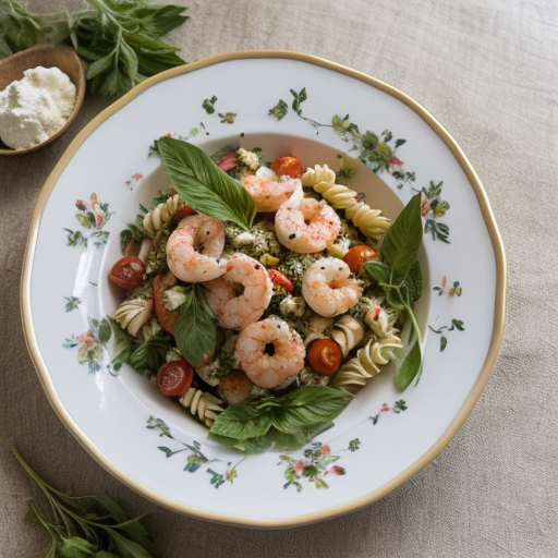 Shrimp and Feta Pasta Salad recipe image