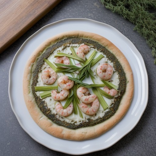 Shrimp and Leek Pizza recipe image