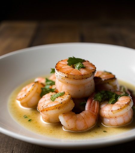 Shrimp and Scallops in Wine Sauce recipe image