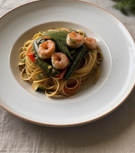 Shrimp and Vegetable Pasta recipe image
