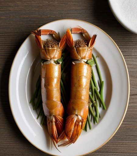 Shrimp in Bamboo Shape recipe image