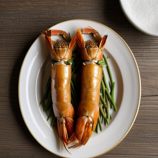 Shrimp in Bamboo Shape recipe image