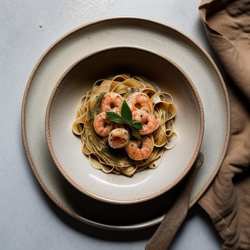 Shrimp in Champagne Sauce With Pasta Ii recipe image