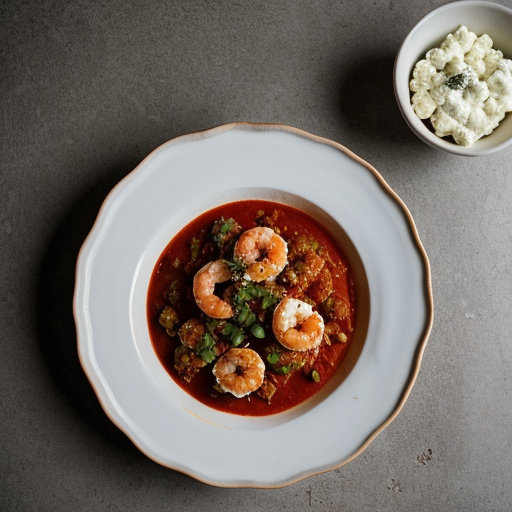 Shrimp in Greek Tomato Sauce With Feta recipe image