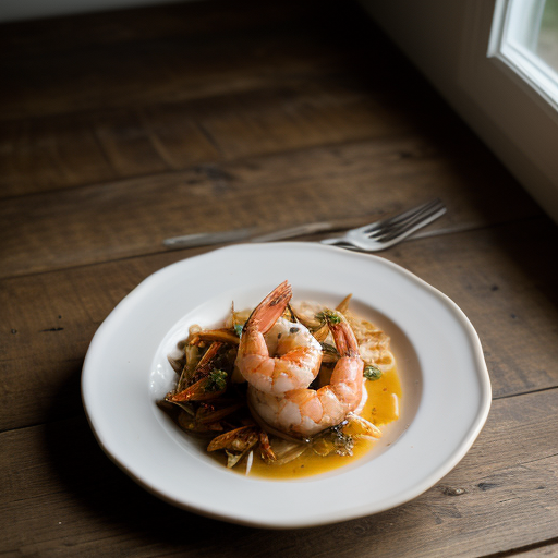 Shrimp on Crab Legs (Cang Cua Boc Tom recipe image