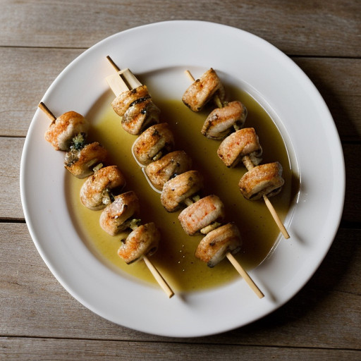 Shrimp or Oysters Brochette recipe image