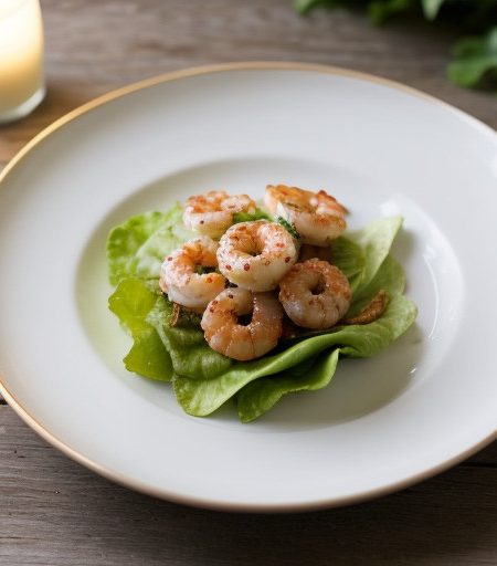 Shrimps & Lettuce in Cream(english recipe image