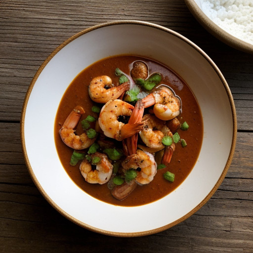 Shrimps in Chipotle Sauce - Camarones Enchipo recipe image