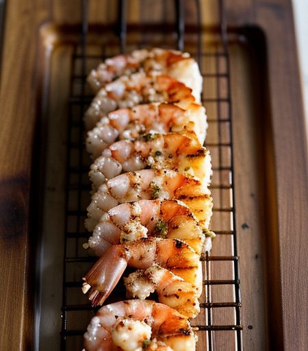 Shrimps on the Barbie With Soy Dressing recipe image