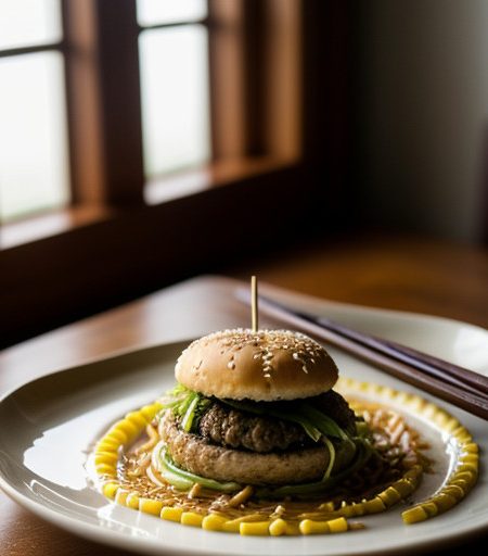 Shrunk" Hamburger Over Noodles recipe image