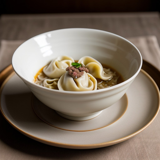 Siberian Pelmeni (Meat-Filled Noodles With Va recipe image
