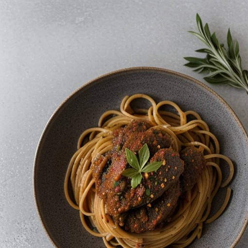 Sicilian Pasta With Meat Sauce recipe image