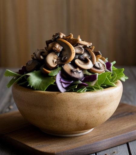 Sienisalaatti (Fresh Mushroom Salad recipe image
