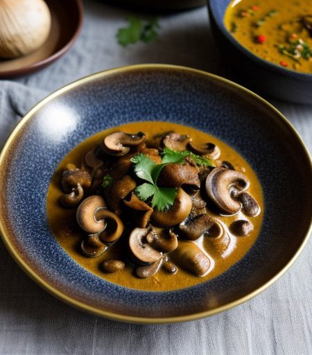 Simple Mushroom Curry recipe image