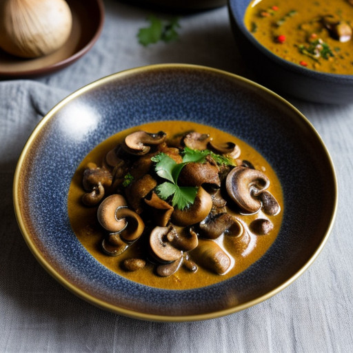 Simple Mushroom Curry recipe image