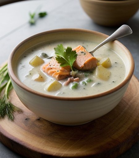 Simple Salmon Chowder recipe image