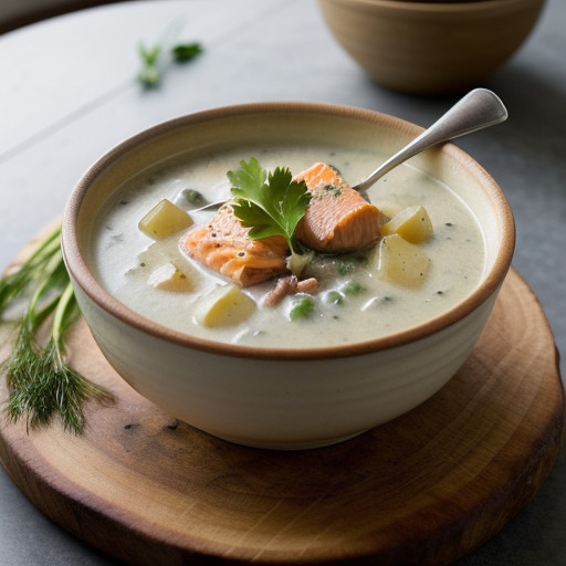 Simple Salmon Chowder recipe image