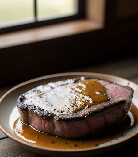 Sirloin Steak With Sauces recipe image