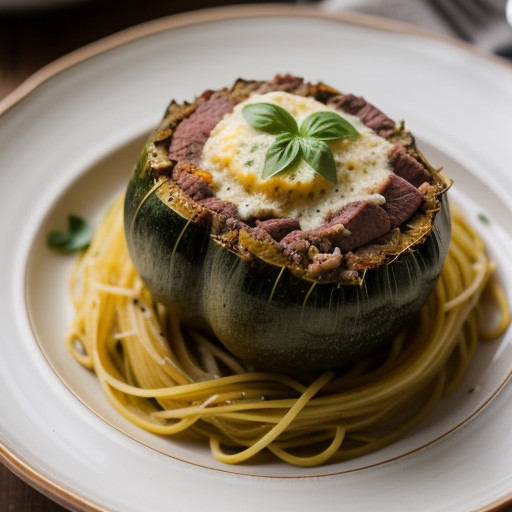 Sirloin Stuffed Spaghetti Squash recipe image