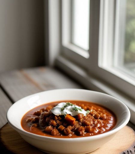 Six-Can Slow Cooked Chili recipe image