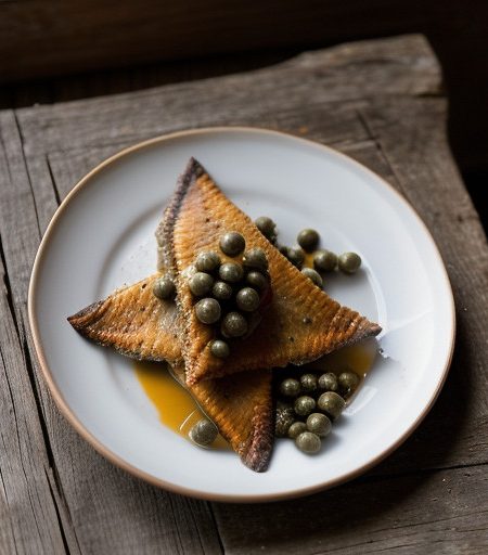 Skate Wings With Capers recipe image