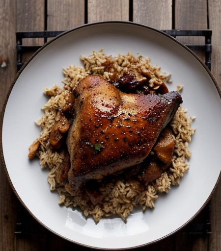 Skillet Barbecue Chicken & Rice recipe image