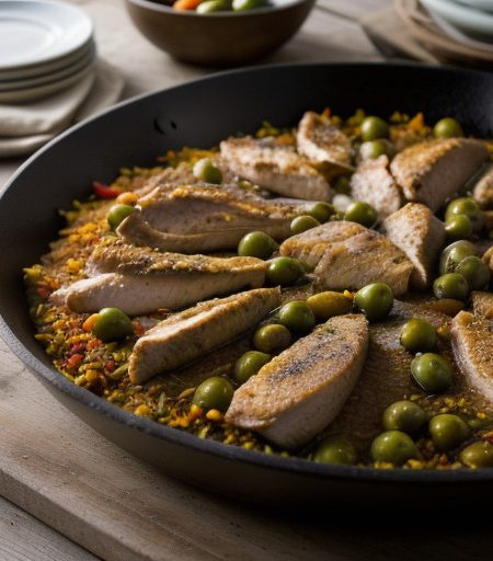 Skillet Chicken Paella recipe image