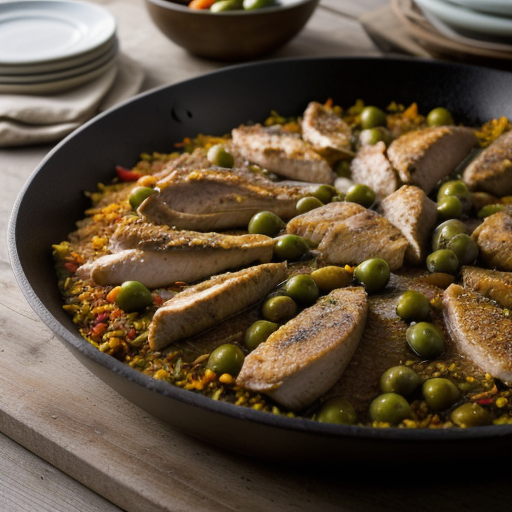 Skillet Chicken Paella recipe image