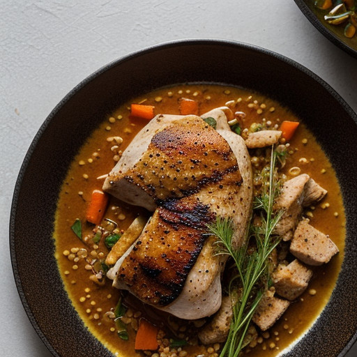 Skillet Chicken With Couscous recipe image