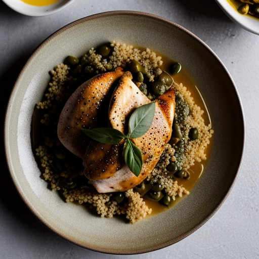Skillet Chicken With Couscous recipe image