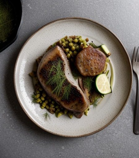 Skillet Pork Chops With Zucchini recipe image