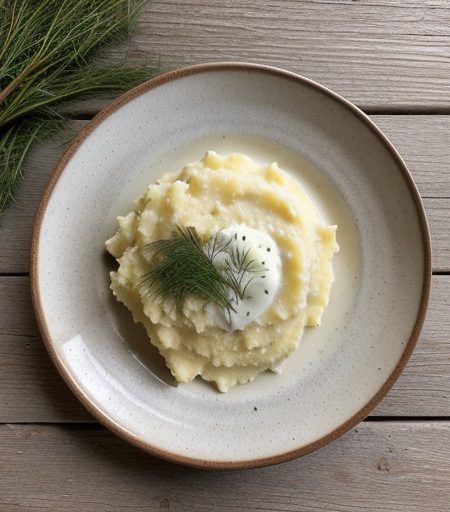 Skinny Buttermilk Mashed Potatoes recipe image
