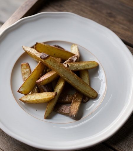 Skinny French Fried Potatoes recipe image