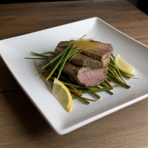 Sliced Beef With Lemon Grass recipe image