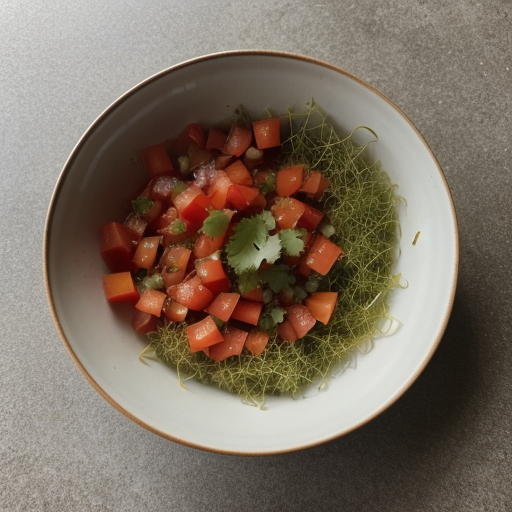 Sliced Tomatoes With Salsa recipe image