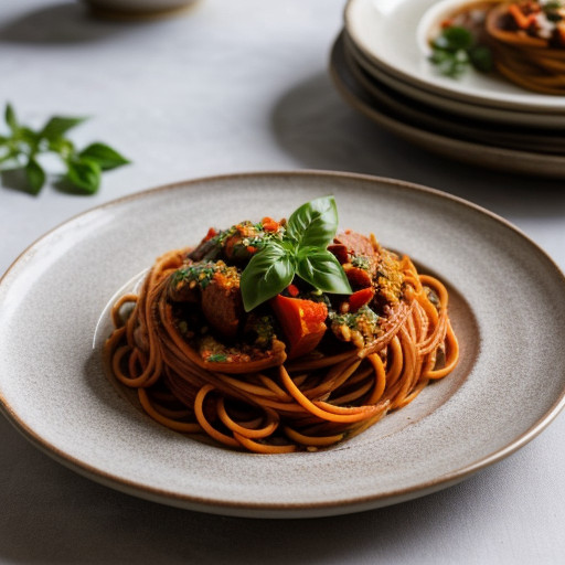 Slim Red & Green Pasta recipe image