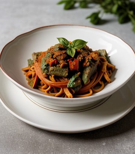 Slim Red & Green Pasta recipe image