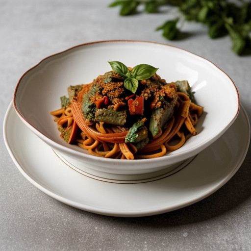 Slim Red & Green Pasta recipe image
