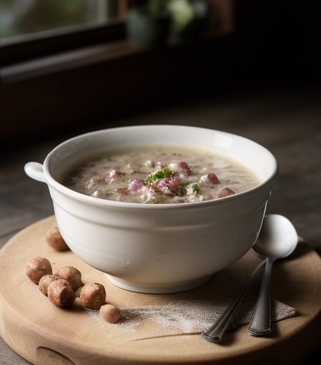 Slovak Sauerkraut Soup recipe image