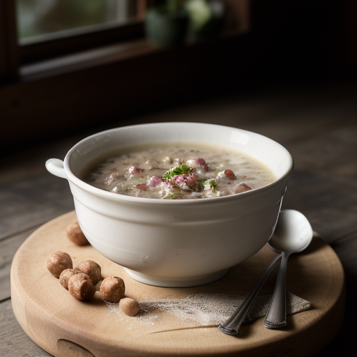 Slovak Sauerkraut Soup recipe image