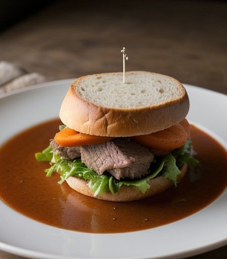 Slow Cooked Beef Sandwich recipe image