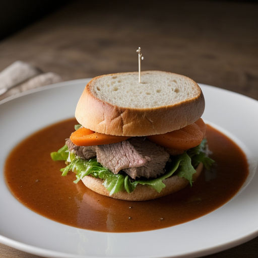 Slow Cooked Beef Sandwich recipe image