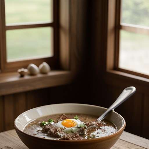 Slow Cooked Beef Soup recipe image